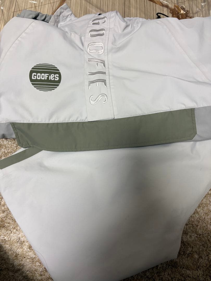 GOOFIES スノーボードウェア ホワイト/グレー