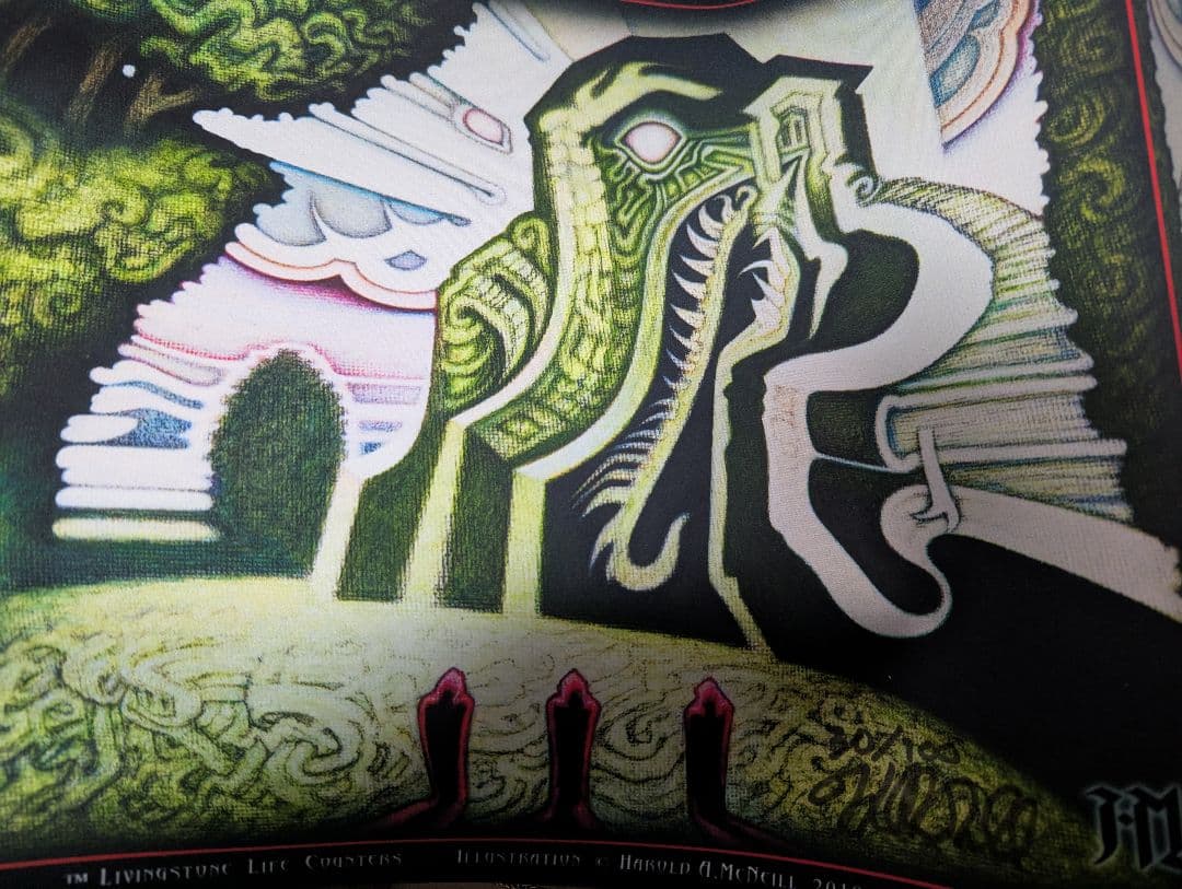 MTG　マジック・ザ・ギャザリング　直筆サイン　プレイマット　森の知恵