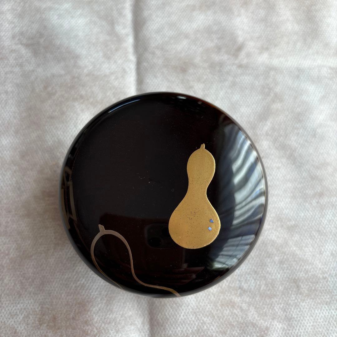 茶道具　棗　新井司峰　六瓢蒔絵　ひょうたん　瓢箪