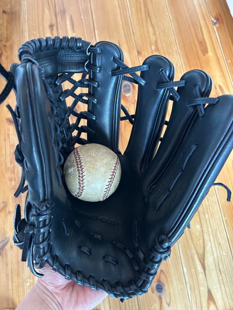 6*3様 【限定】ジュンケイグラブ 硬式 オーダーグラブ 限定色 KARASUブ