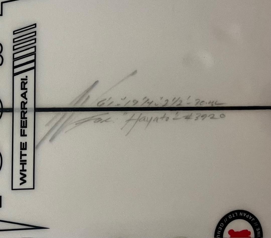 ACSOD(アクソード サーフボード)『WHITE FERRARI』6'1\"