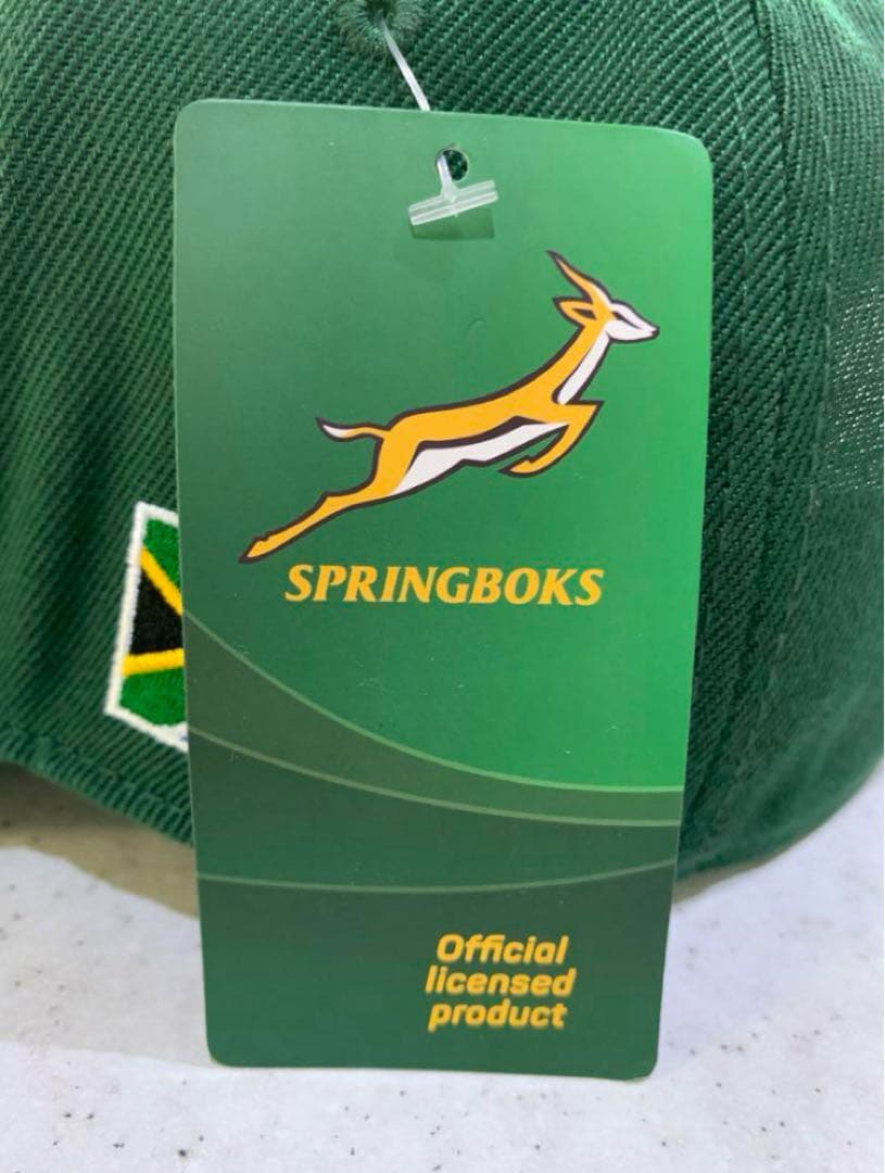 ラグビーSPRINGBOKS 南アフリカ代表　刺繍デザイン「 緑」「黄」　セット