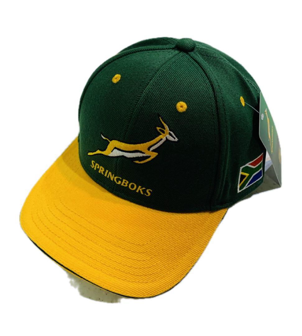 ラグビーSPRINGBOKS 南アフリカ代表　刺繍デザイン「 緑」「黄」　セット