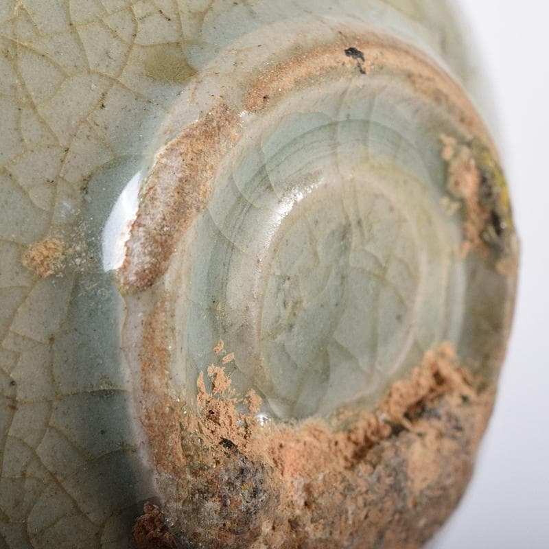 朝鮮美術　李朝　高麗青磁　小壷　油壷　C　R8575