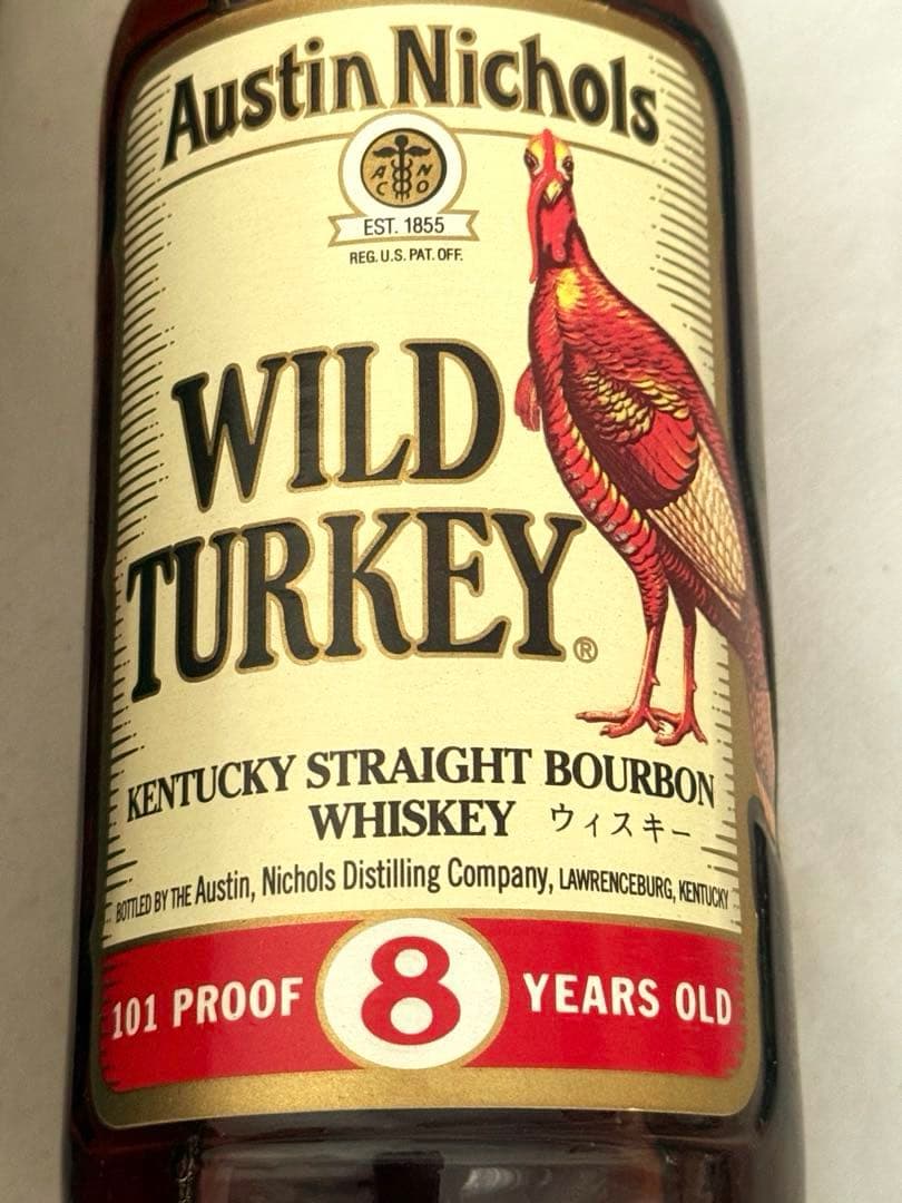 WILDTURKEYワイルドターキー8年オースチンニコルス旧ラベルギフトボックス