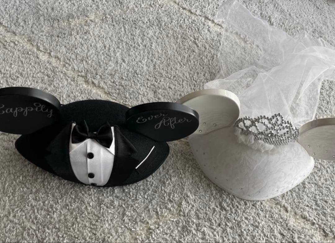 ミッキー型カチューシャ タキシードとドレス