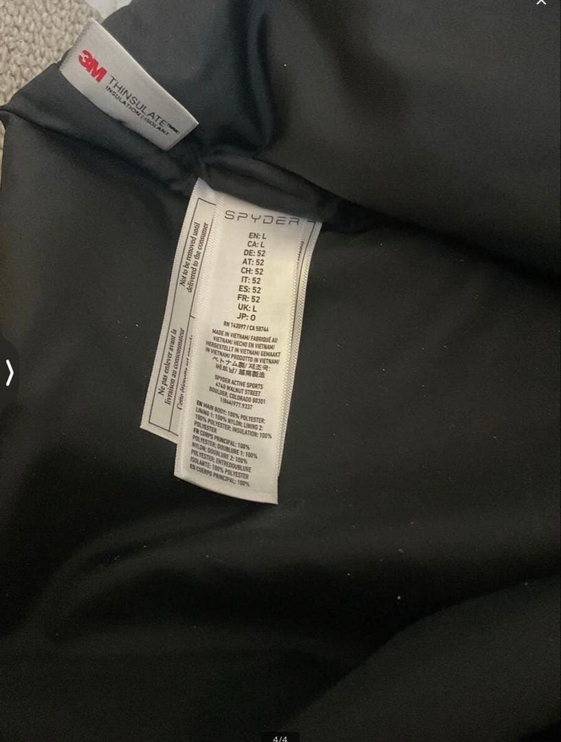 SPYDER スパイダーTRANSPORTER PANTS サイズLL