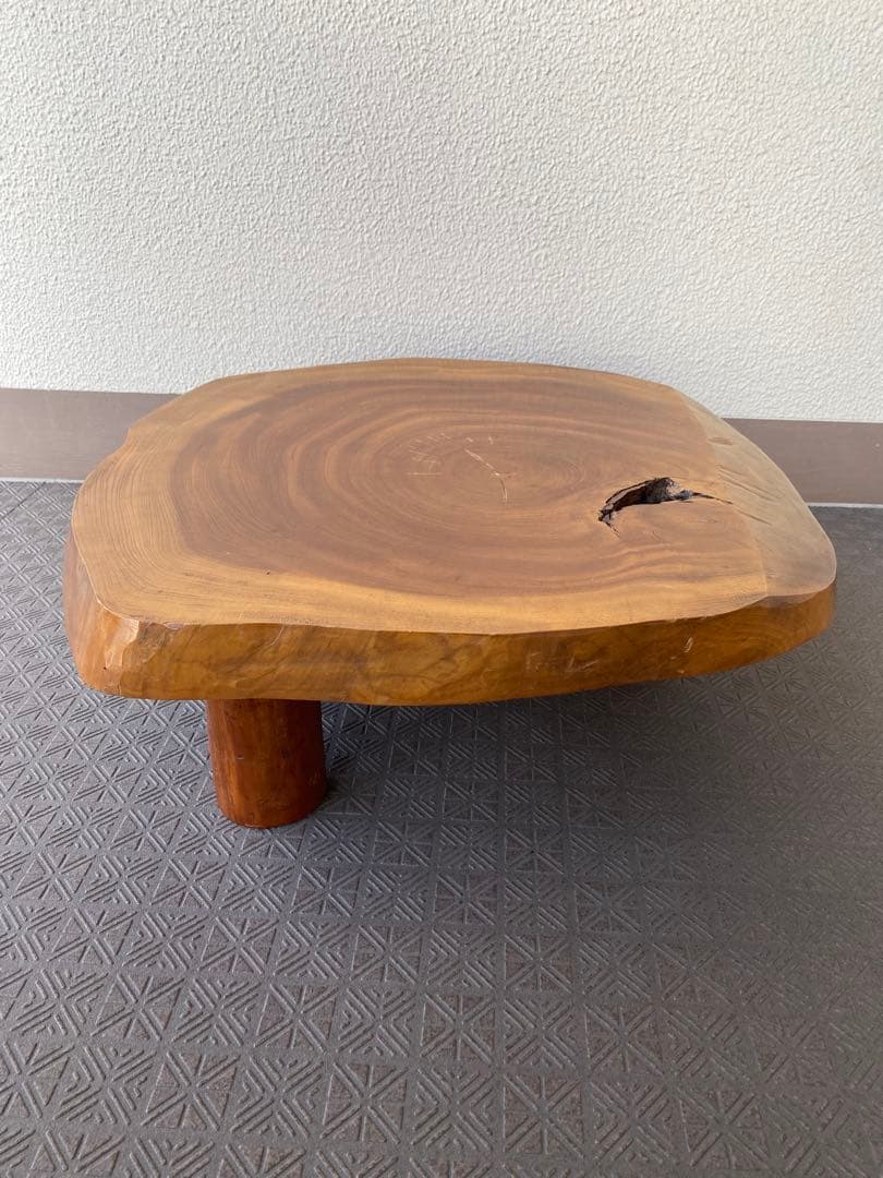 天然木 一枚板 花台 座卓 ローテーブル ちゃぶ台 飾り台 ディスプレイ台