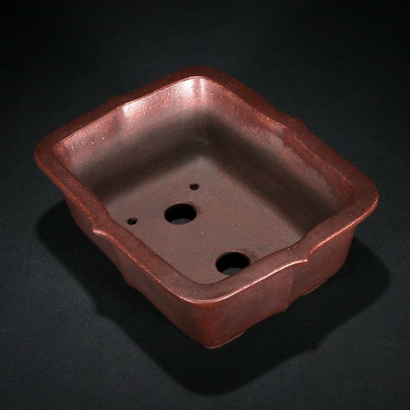 紅泥尖角長方紫砂鉢 多肉植物鉢 紫砂鉢 盆栽鉢 植木鉢 小品盆栽鉢 大品盆栽鉢