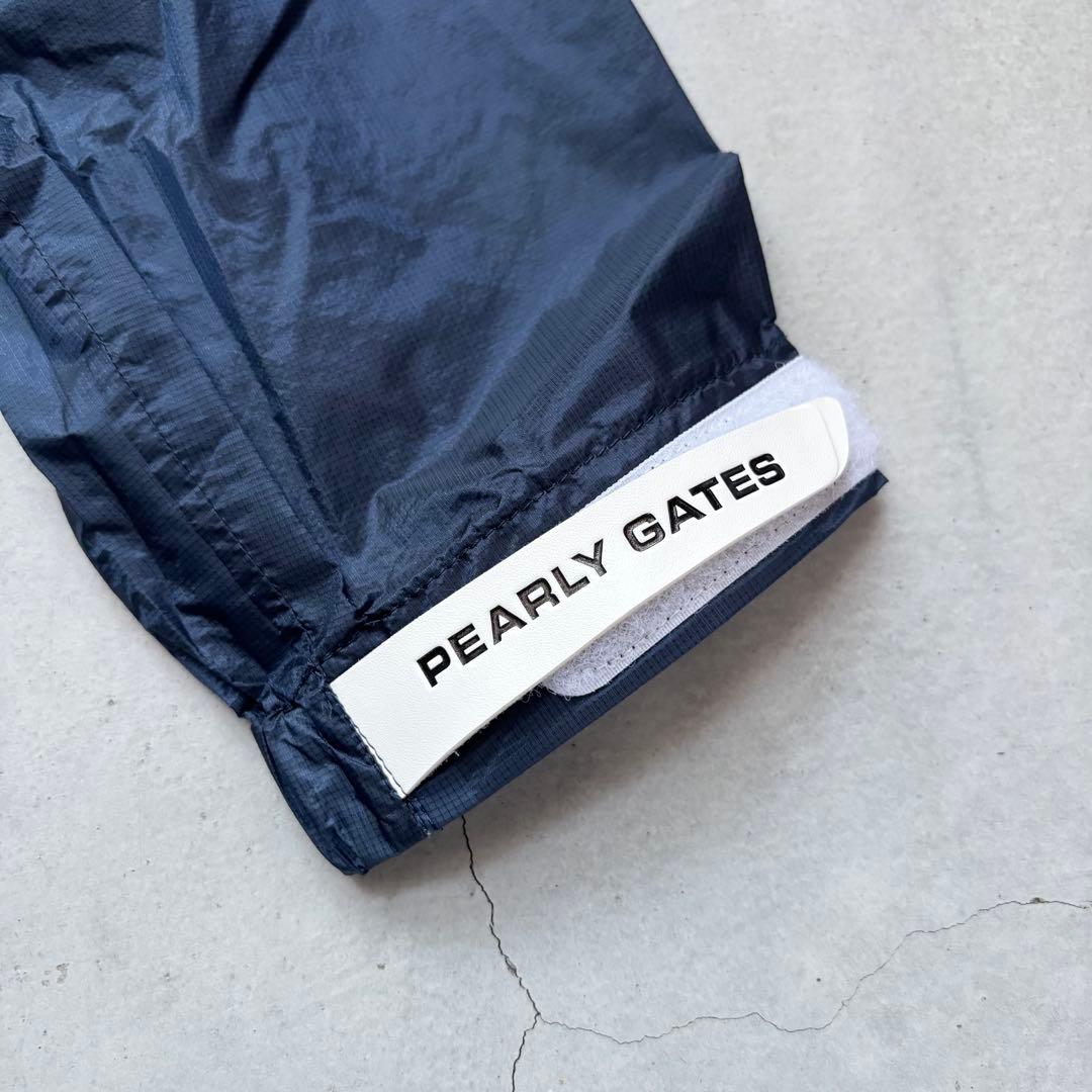 PEARLY GATES フード付きジップナイロンパーカー レインウェア ロゴ