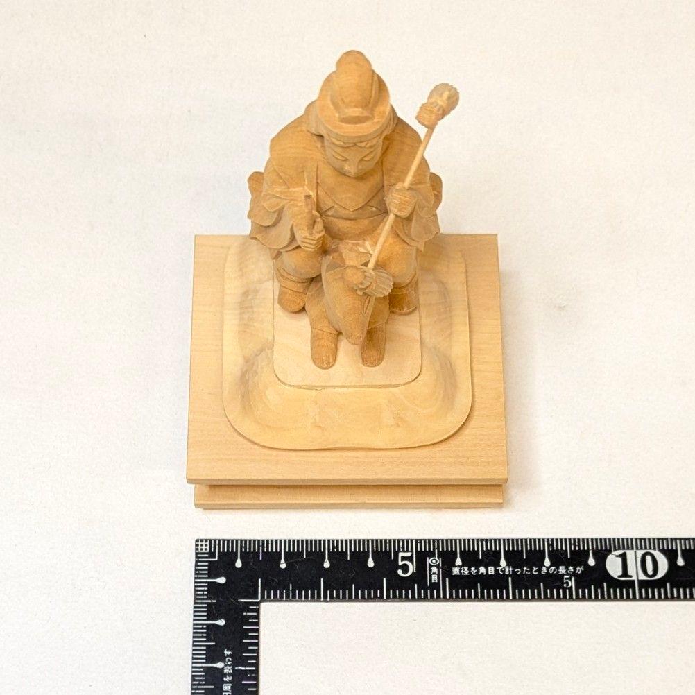 【最終日特価・新品】 最上稲荷　柘植　総高さ約10.5㎝　最上位経王大菩薩