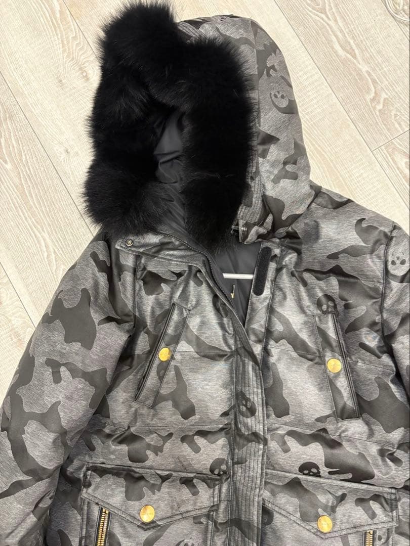 マークアンドロナ　カモフラージュデザインアウター　レディース　ゴルフ　冬　ダウン