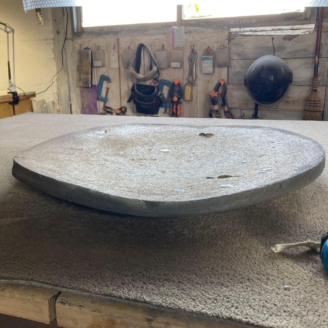 珍品 特大 水鉢 大鉢 花器 大皿 作者不明 直径63cm オブジェ