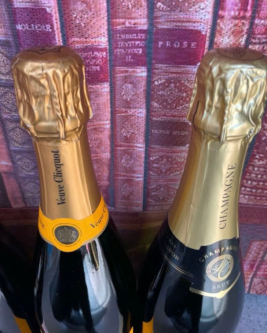 エレナです。シャンパンセット Moët & Chandon, Veuve