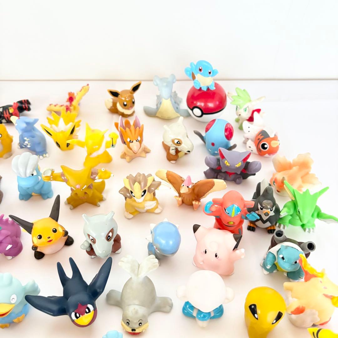 ポケモンキッズ　指人形（ゆび人形）ソフビ90体まとめ売り 大量セット　初期多数