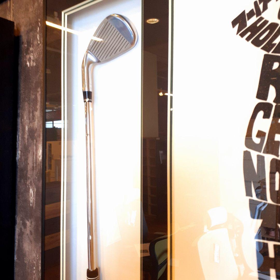 輸入雑貨　ゴルフ　パット&ボール入り　オブジェ　アートパネル