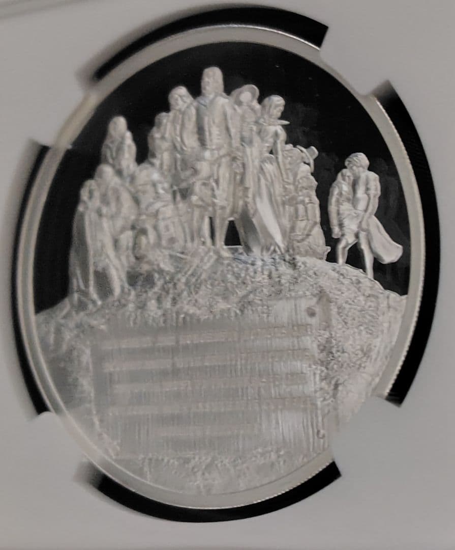 最高鑑定 2020年 クック諸島 銀貨 NGC PL70 メイフラワー号 