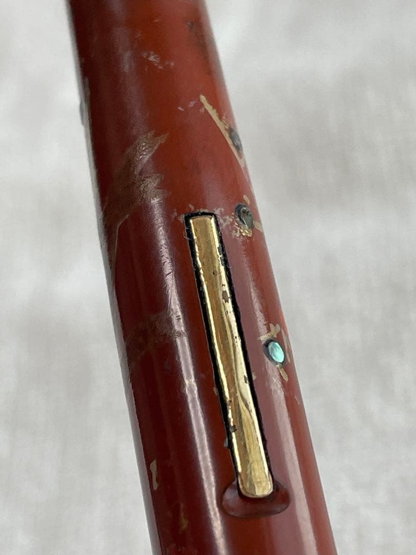 PLATINUM 蒔絵万年筆 梅と鶯　昭和レトロ