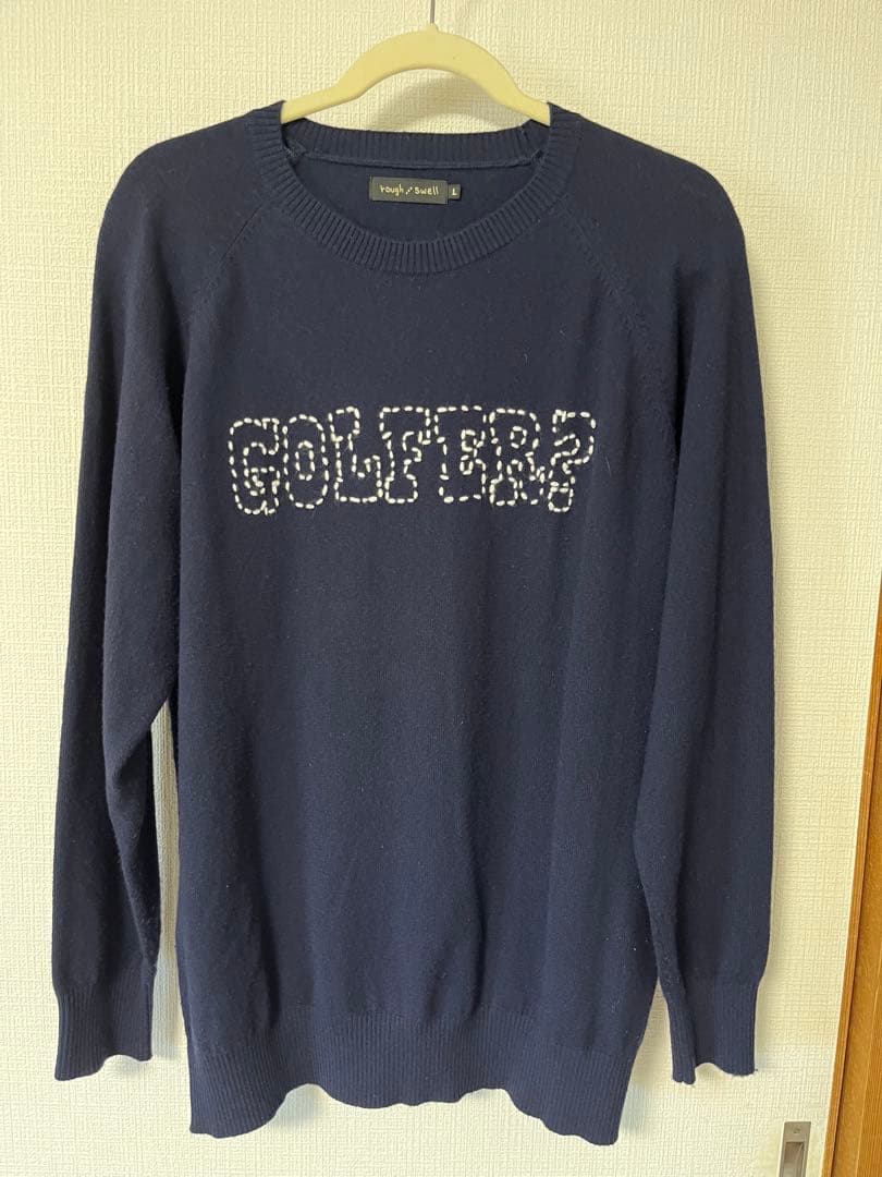 ☆レア☆ラフ&スウェル　GOLFER? 刺繍 ダークネイビー セーター　L
