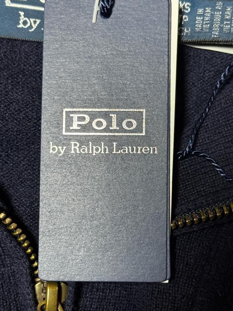 ポロ ラルフローレン ベアウールクォータージップセーター 秋冬 サイズXS 新品