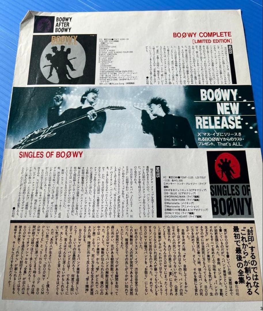 ◇ 氷室京介　グッズ一式　12点