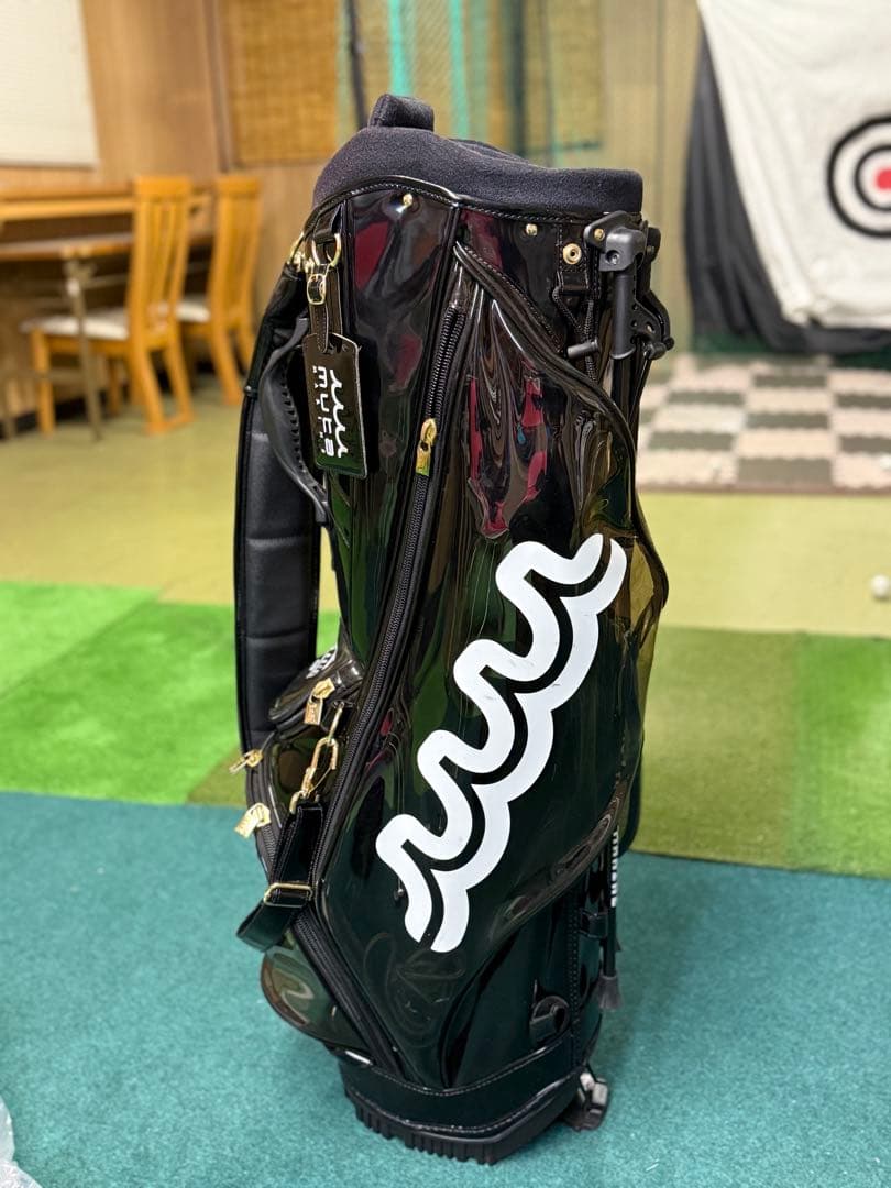 美品　ムータ　キャディバッグ 黒　スケルトン　中古美品