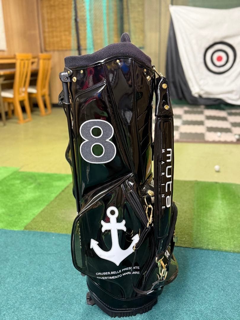 美品　ムータ　キャディバッグ 黒　スケルトン　中古美品