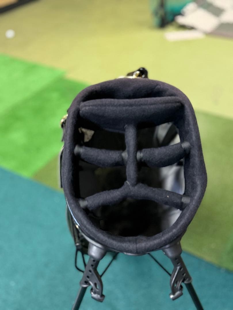 美品　ムータ　キャディバッグ 黒　スケルトン　中古美品