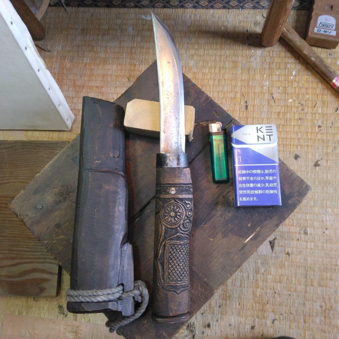 アイヌマキリ　タシロ　山刀骨董