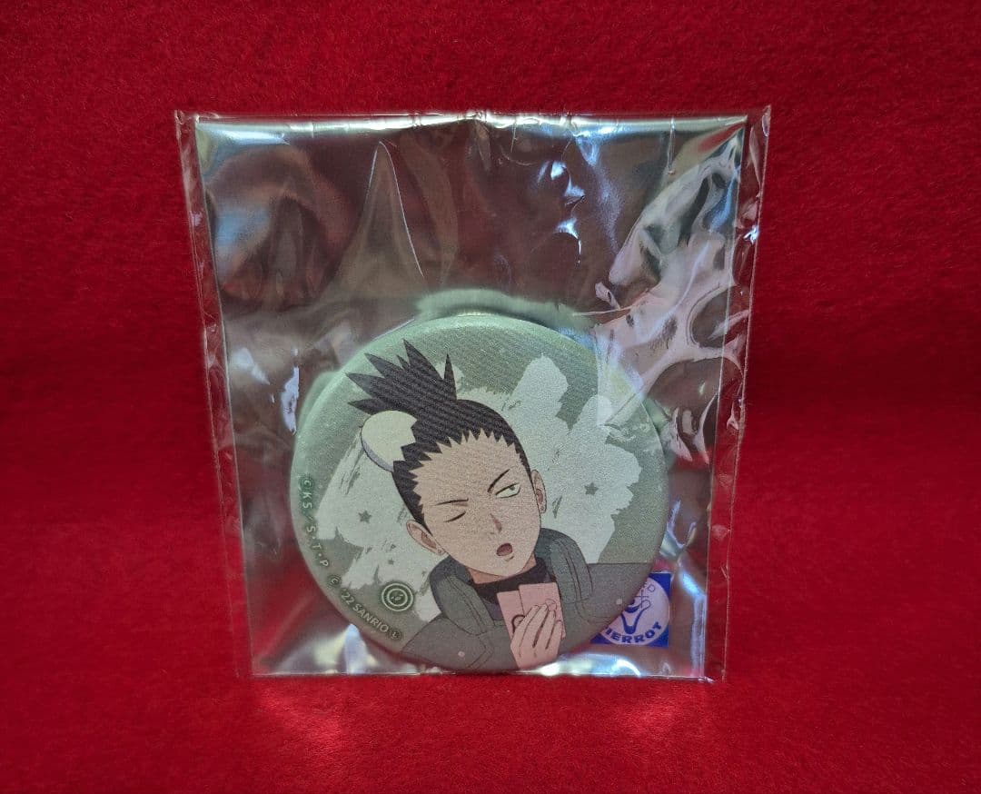 NARUTO 和紙風 奈良シカマル 缶バッジ サンリオ