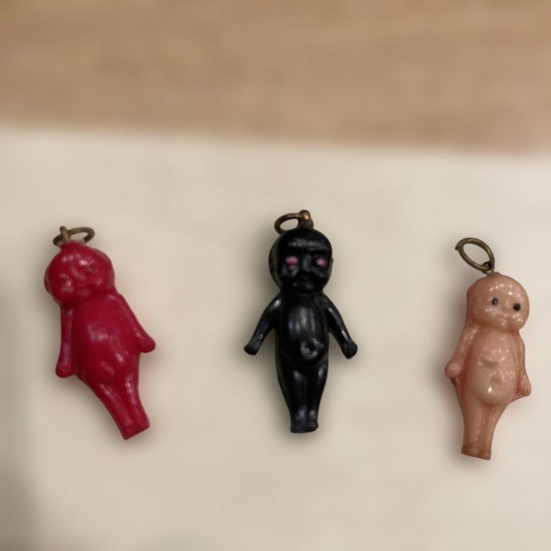 1930-40年代セルロイドチャーム　キューピー3体