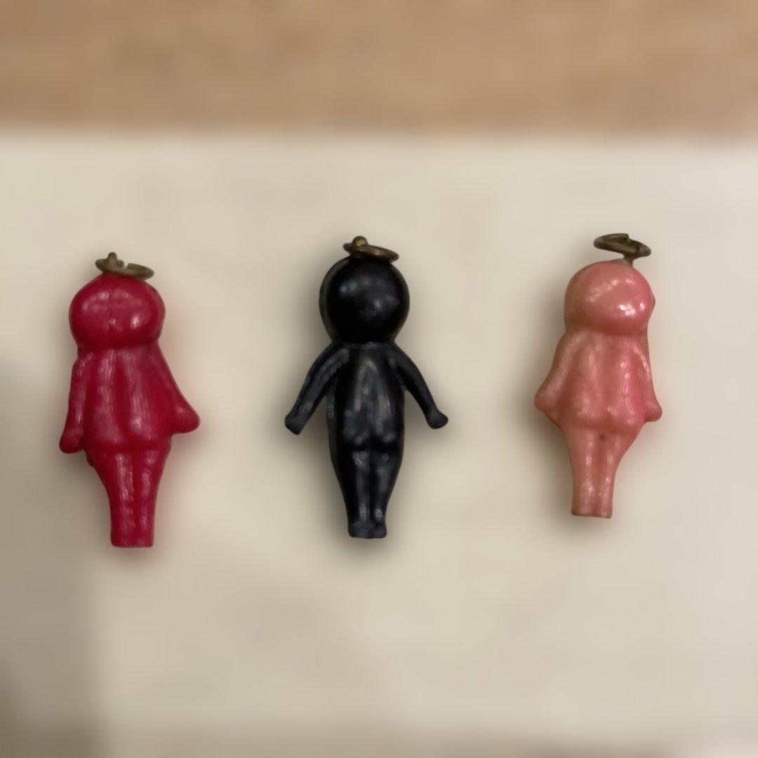 1930-40年代セルロイドチャーム　キューピー3体