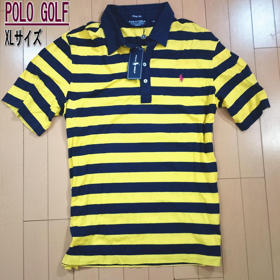 新品 未使用 Polo Golf 大きいサイズXLサイズ ストライプポロシャツ