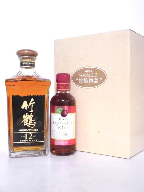 【L2】ニッカ 竹鶴物語 箱付 竹鶴12年 ＆ アップルワイン リタ