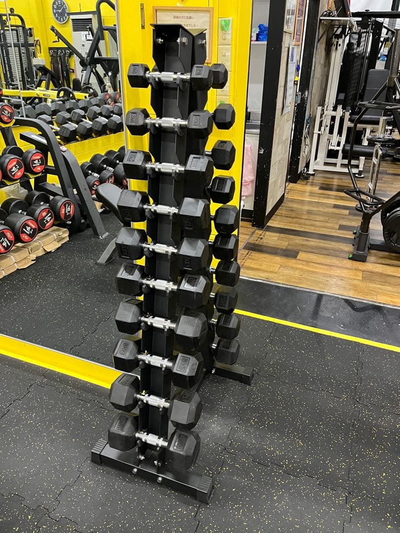 ラック&ヘックスダンベル　1kgから10kg