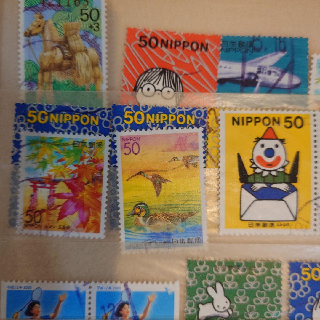 日本 使用済み切手 コレクション 55枚まとめ売り　ページ3