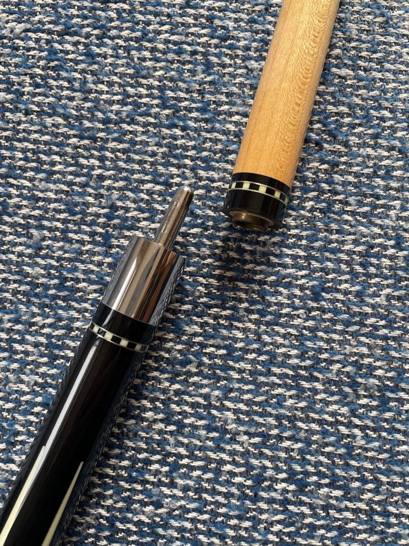 Lucasi ルカシー　ビリヤード　キュー 木製 黒白装飾