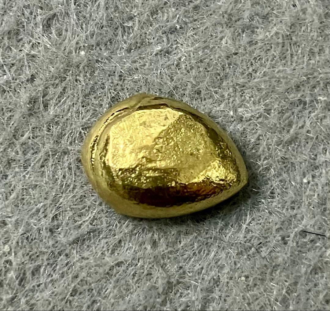 彫金素材 18金 金塊 ゴールド 地金 純金換算約2グラム