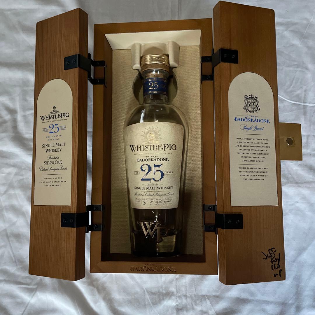 WHISTLEPIG 25年　空瓶 供箱 未洗浄