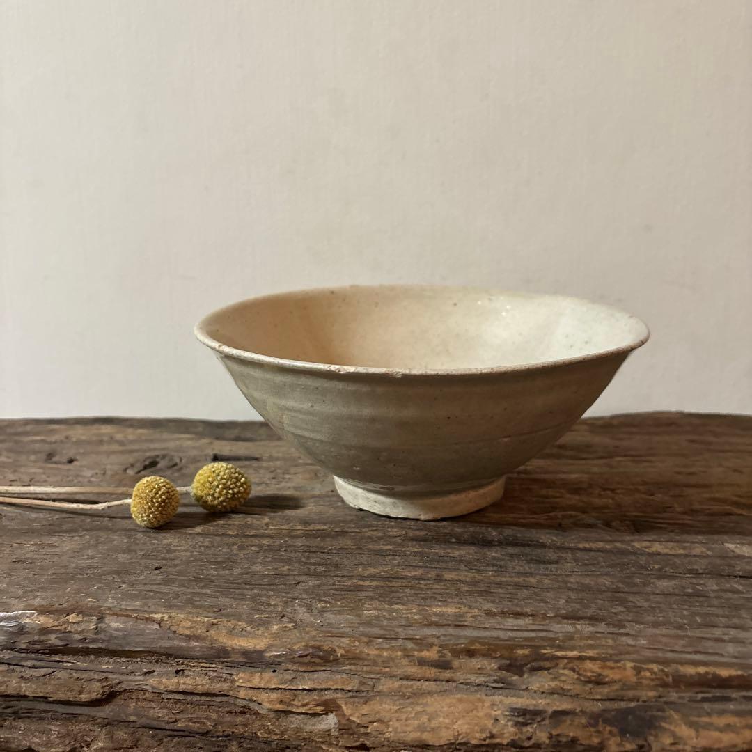 李朝　鉢　大茶碗　堅手　白磁　高麗　朝鮮古陶磁 民芸　古道具　骨董　アンティーク