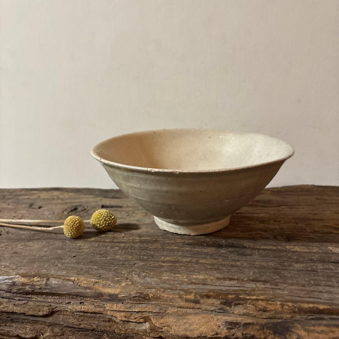 李朝　鉢　大茶碗　堅手　白磁　高麗　朝鮮古陶磁 民芸　古道具　骨董　アンティーク