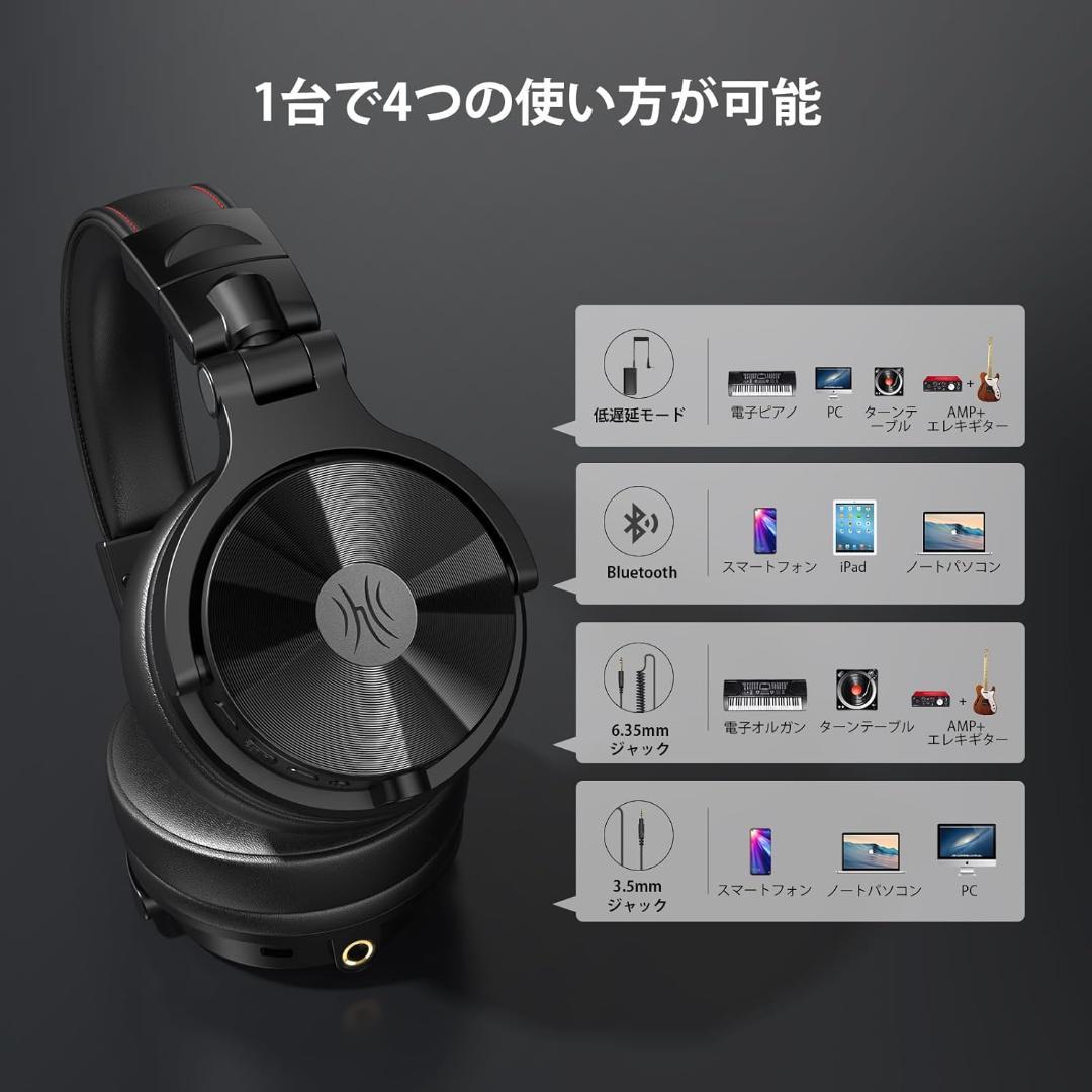 OneOdio Studio Max 1 DJモニターヘッドホン 超低遅延