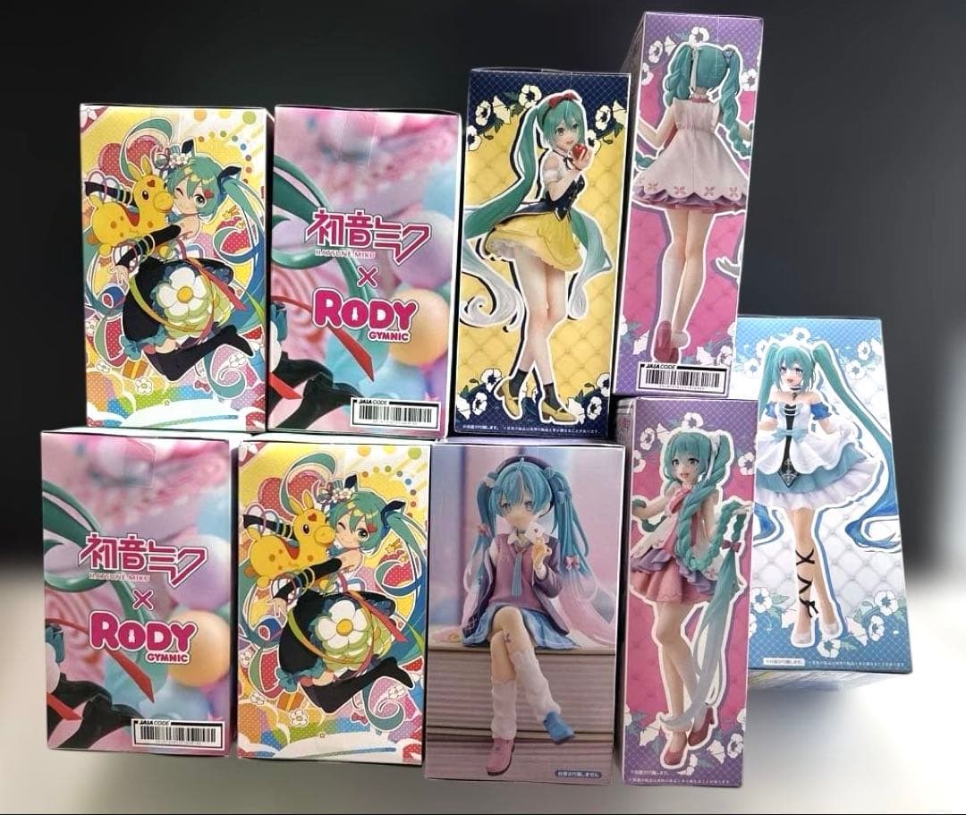 初音ミクフィギュアセットまとめ売りAMPぬーどるストッパーWonderland