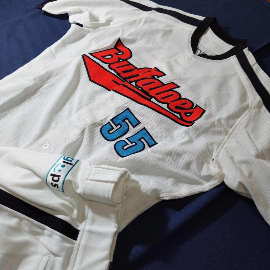 オリックスバファローズ　T-岡田選手　実使用近鉄復刻ユニフォーム上下セット