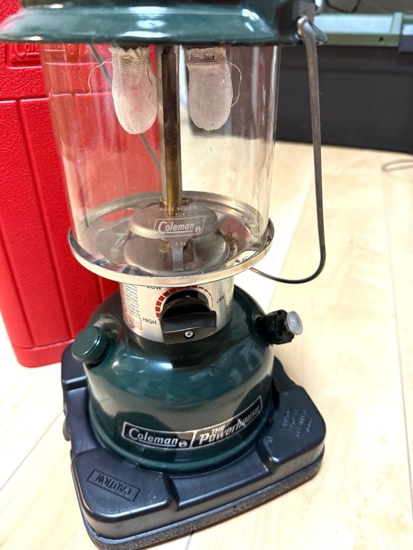 Coleman Powerhouse 290Aコールマン ランタン 赤ケース付き