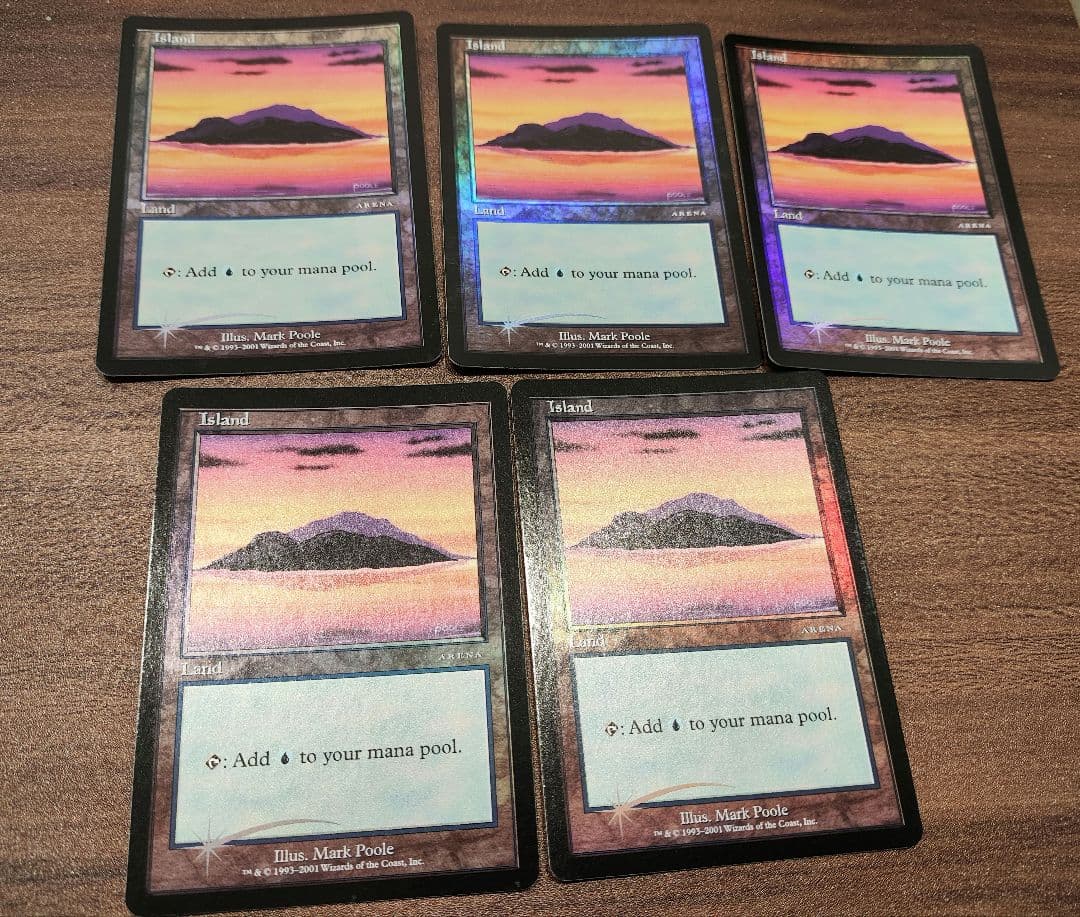 【Foil】《島/》[アリーナ] 5枚セット mtg