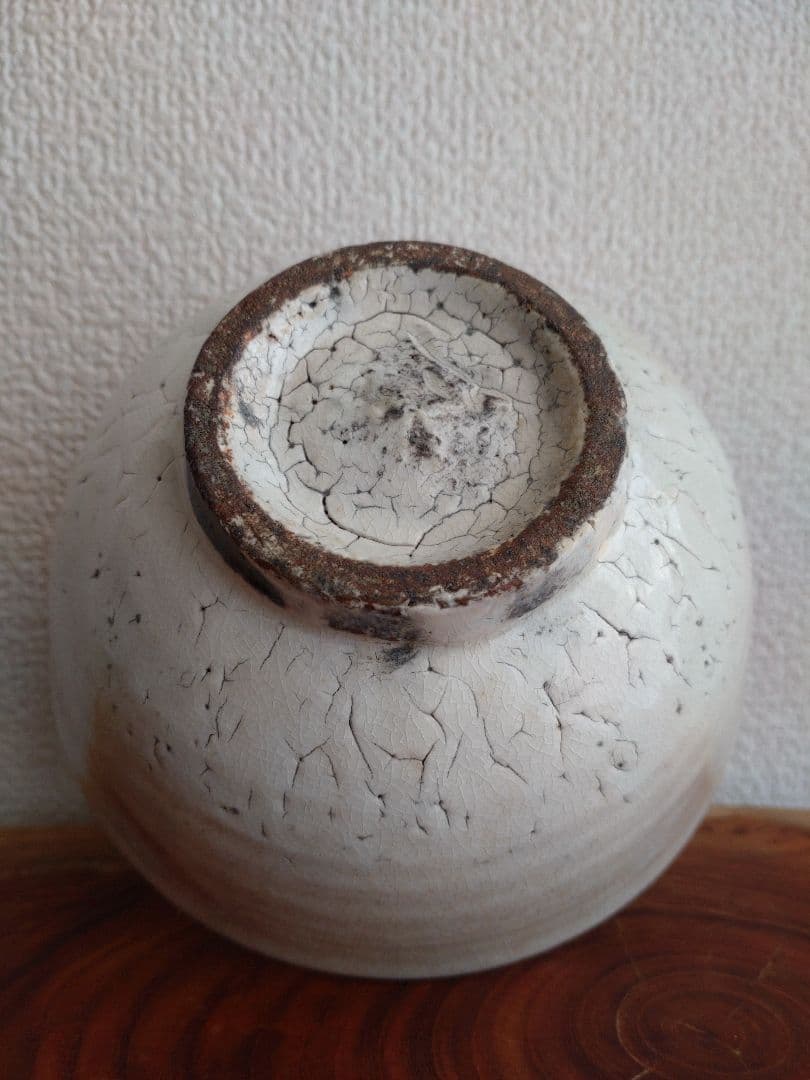 【最上級】中里重利　唐津粉引茶盌　三好茶碗