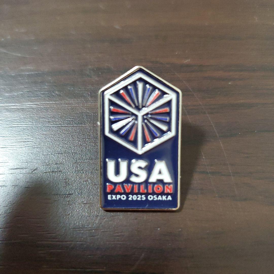 【非売品】大阪関西万博2025　USA Pavilion Expo　ピンバッジ