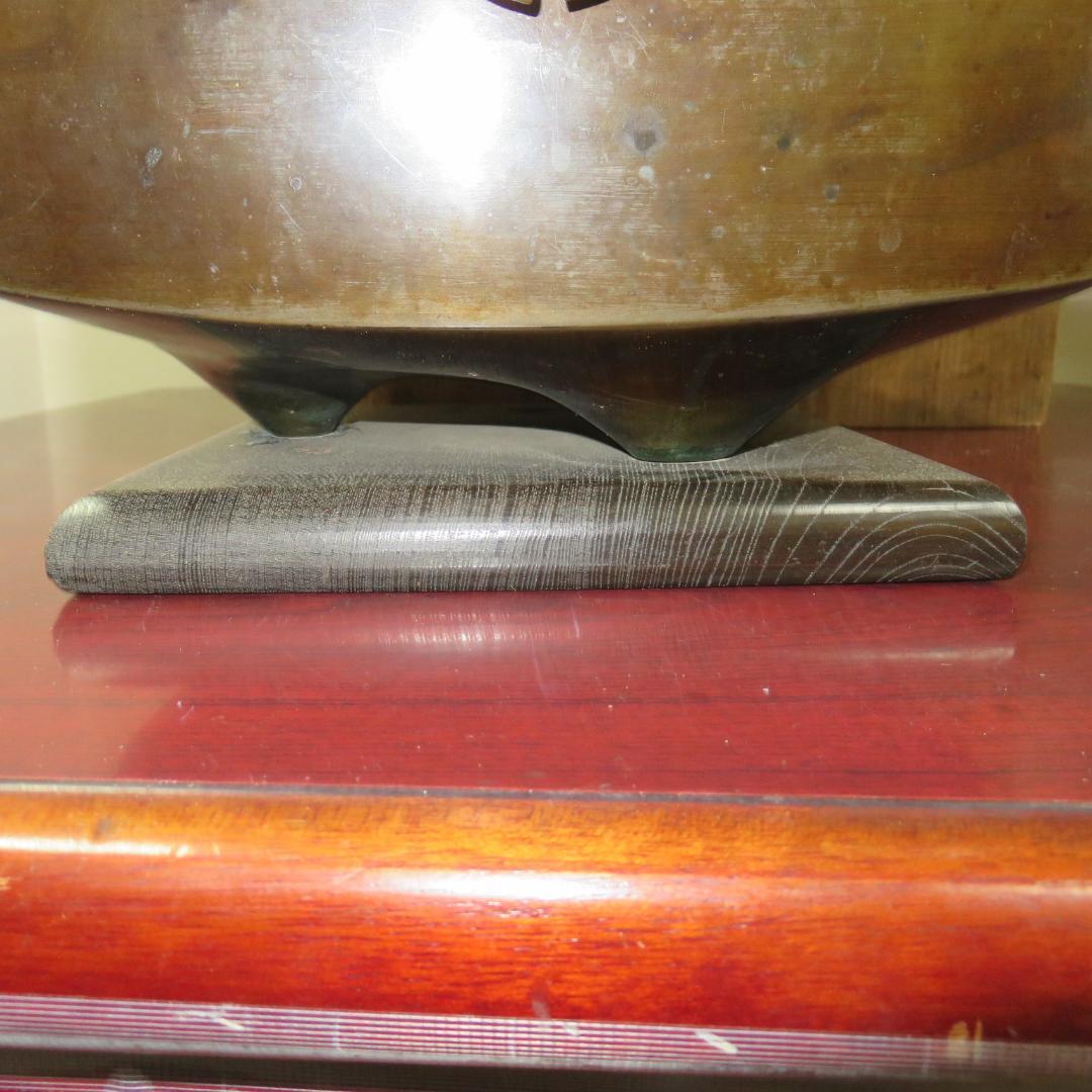 四角瓶掛火鉢 三つ足 共箱 手あぶり 炉 火鉢 明治 名家 蔵出し初荷