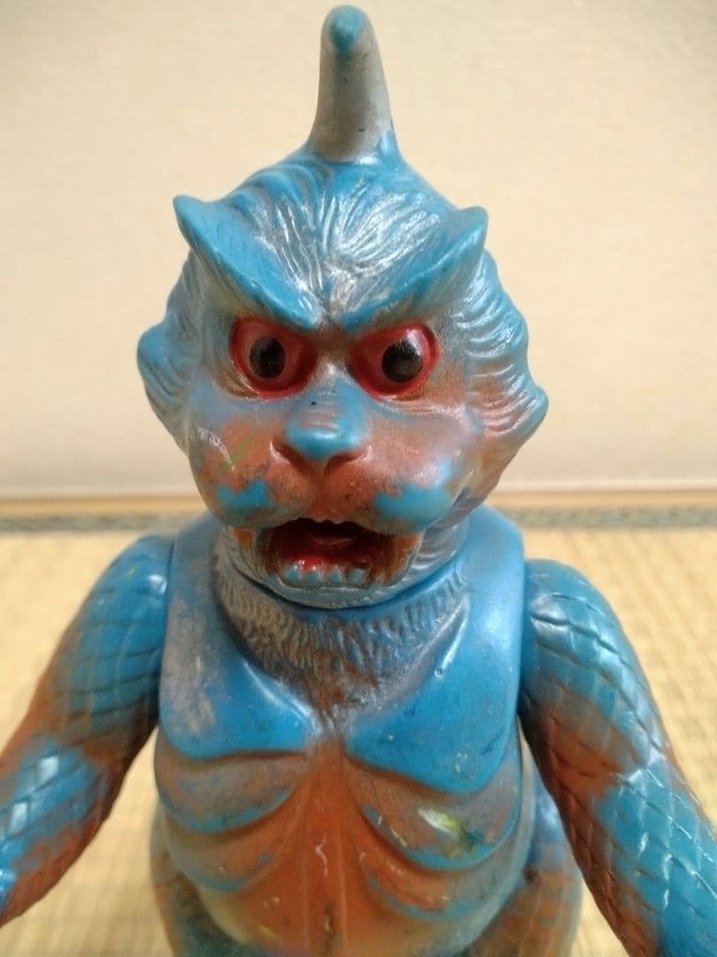 マルサン　ソフビ　ゴメス　当時物　ウルトラQ　ブルマァク